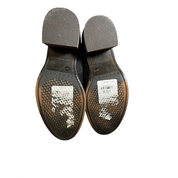 Lucky Brand Riddick Womens Round Toe Leather Black Over the Knee Boot Size‎ 6. - Picture 8 of 11